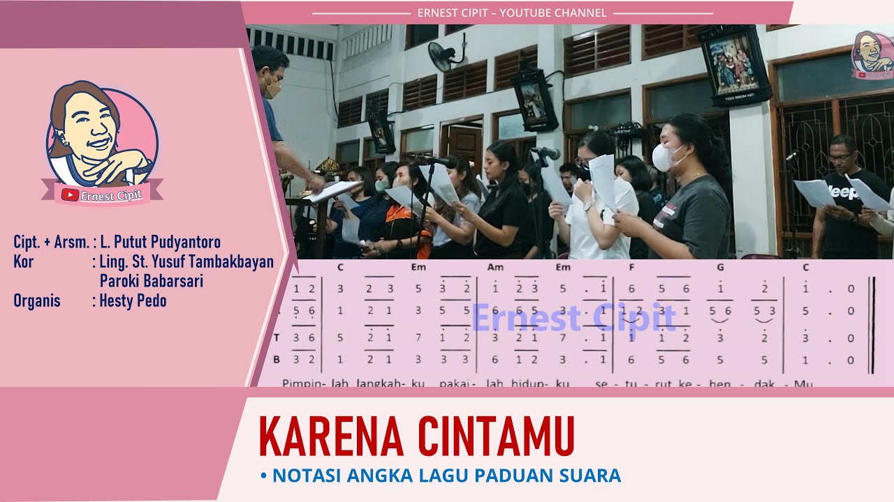 Karen CintaMu | Lagu Komuni Gaya Mandarin | L. Putut Pudyantoro | Misa Imlek