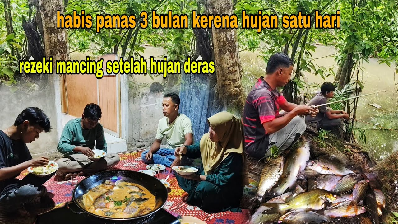 REZEKI MANCING SETELAH HUJAN DERAS, IKAN PADA KELUAR HABIS MUSIM KEMARAU