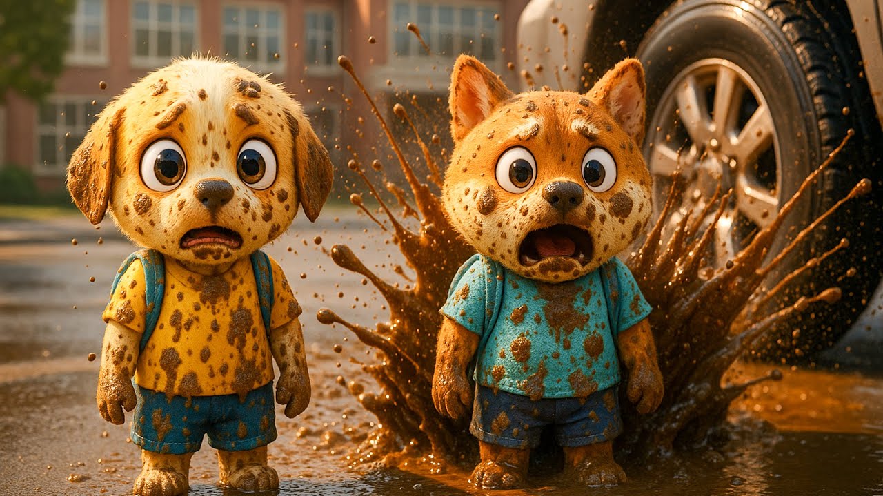 ⭐ Ginger – Baby Puppy: Fixing the Broken Road 🌧️💦 A Rainy Day Problem Turns into a Big Solution 🚧❤️