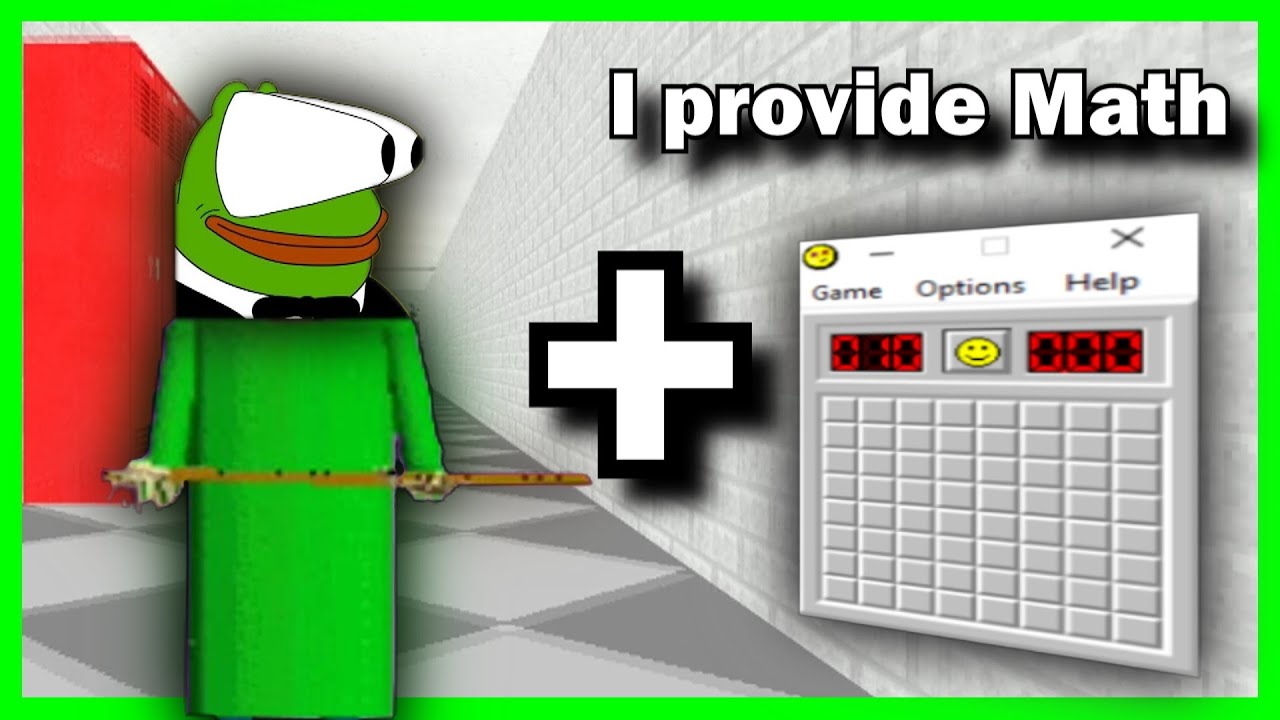 Baldi's Basics But I Have To Play Minesweeper Too