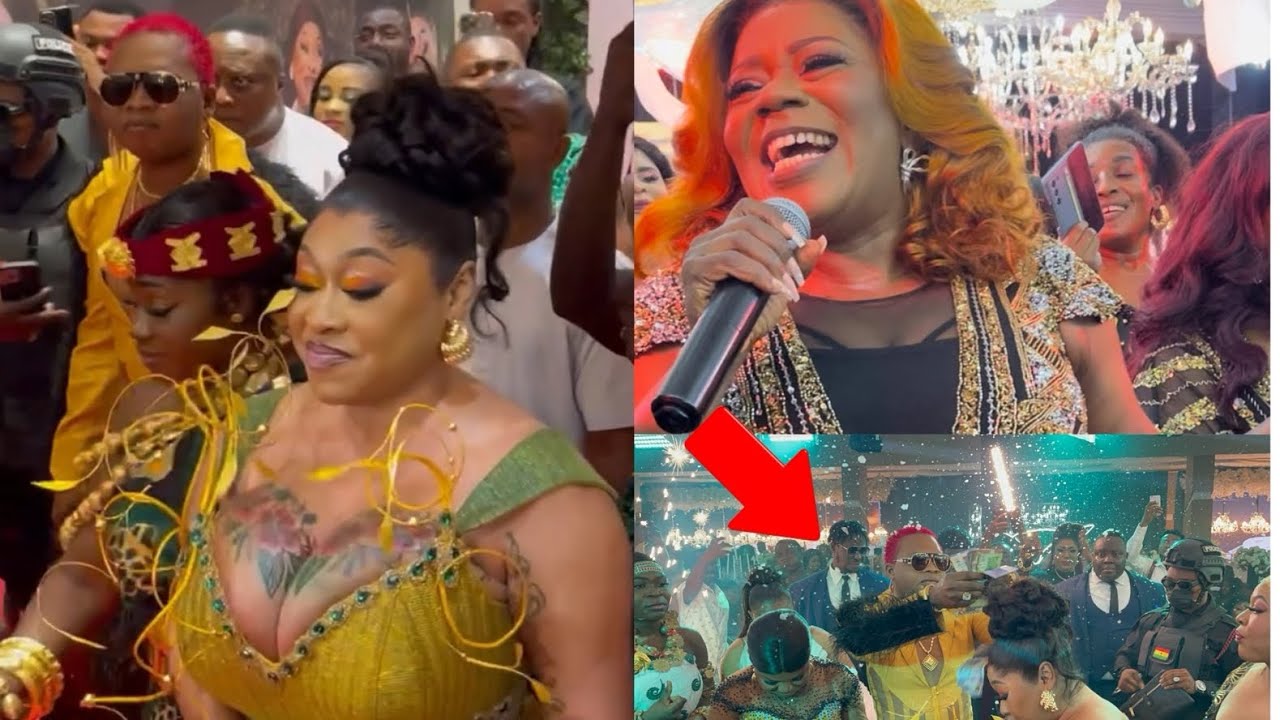 Nana tonado blows cash on Adwoa Janis at her birthday party & piesie gives hot performance
