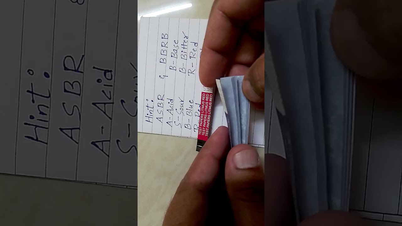Chapter 2 | Acids, Bases and Salts | Activity using red and blue litmus paper test | Acid and Base |