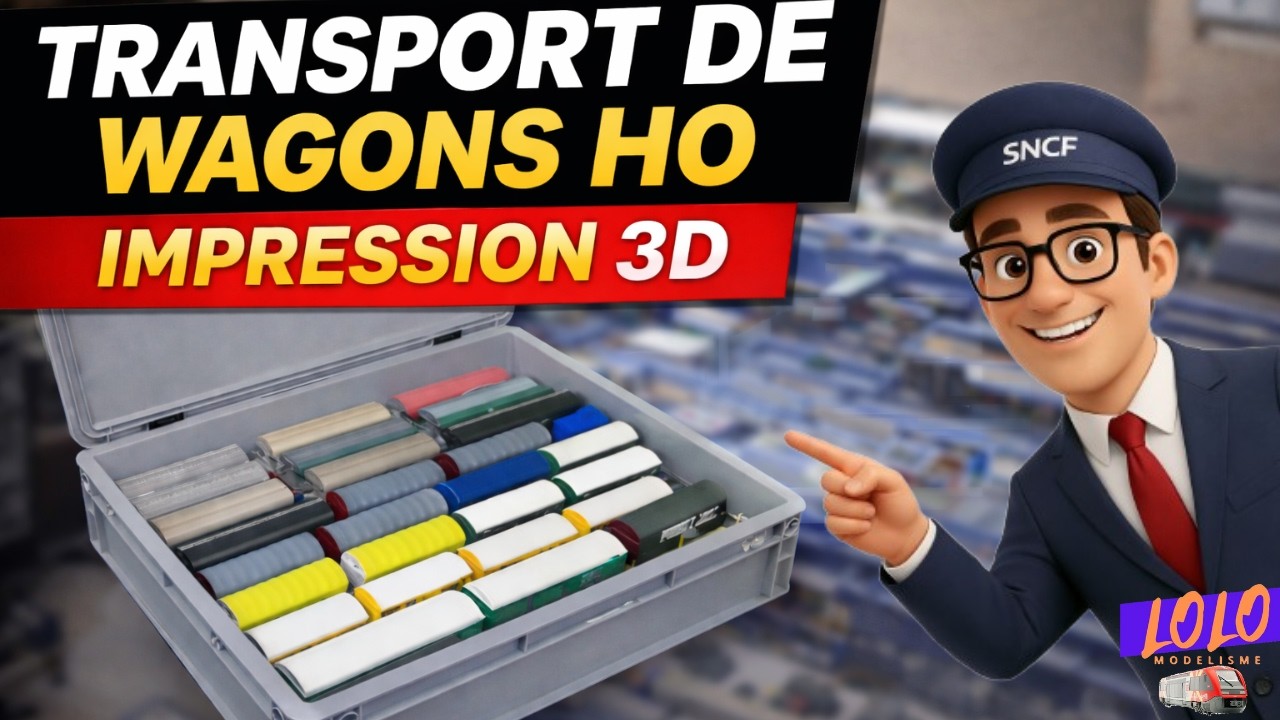 Transport de wagons HO : ma solution simple et économique en caisse 60×40
