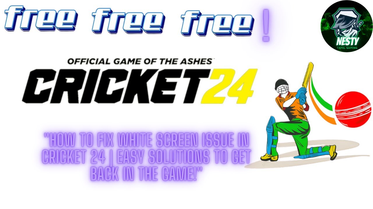Cricket 24 White Screen Issue Solution (Tamil) | Professional Debugging Guide #Cricket24Fix