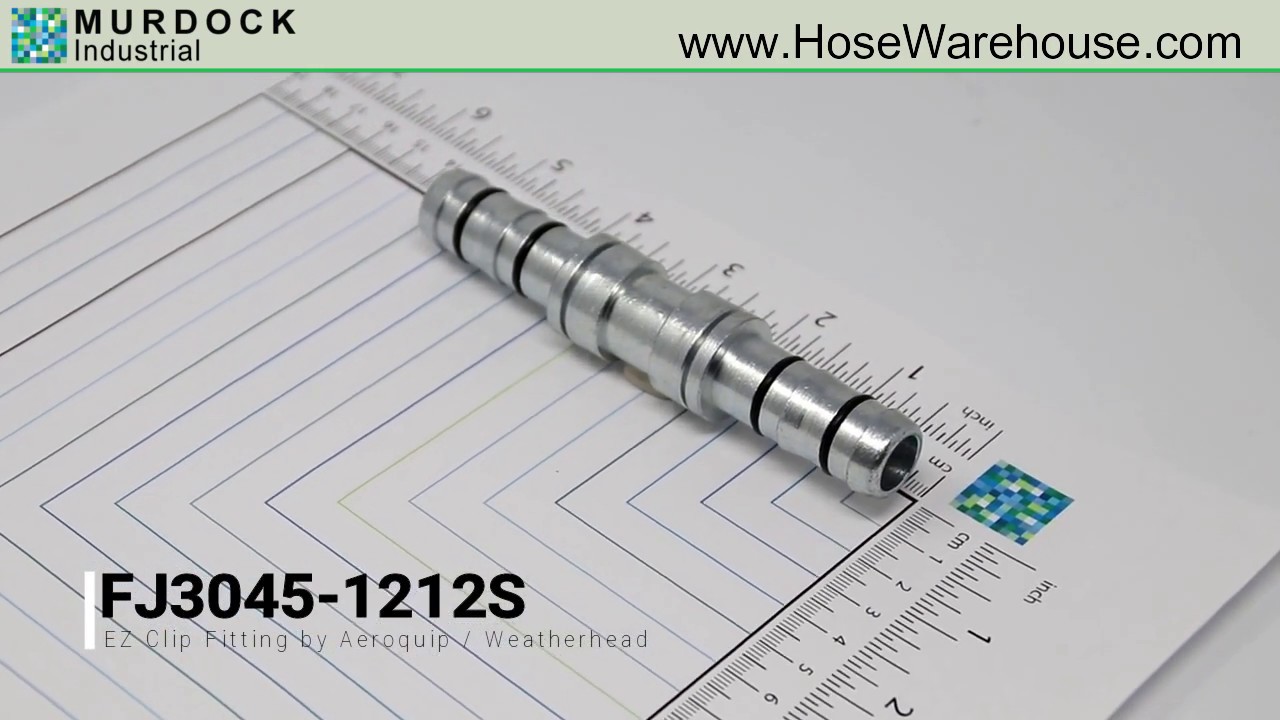 Eaton Aeroquip Weatherhead FJ3045 1212S EZ Clip Fitting Done