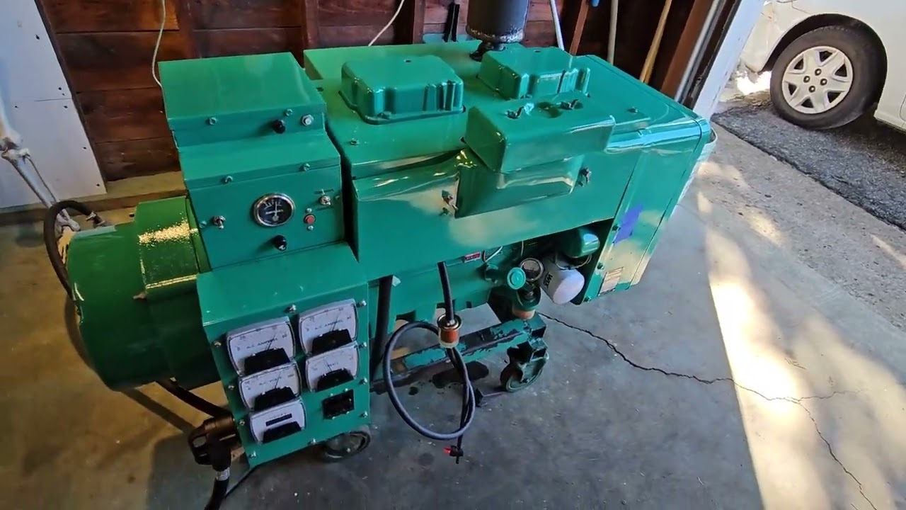 Onan 15.0 JC Load Bank Testing 15kw Output On Propane