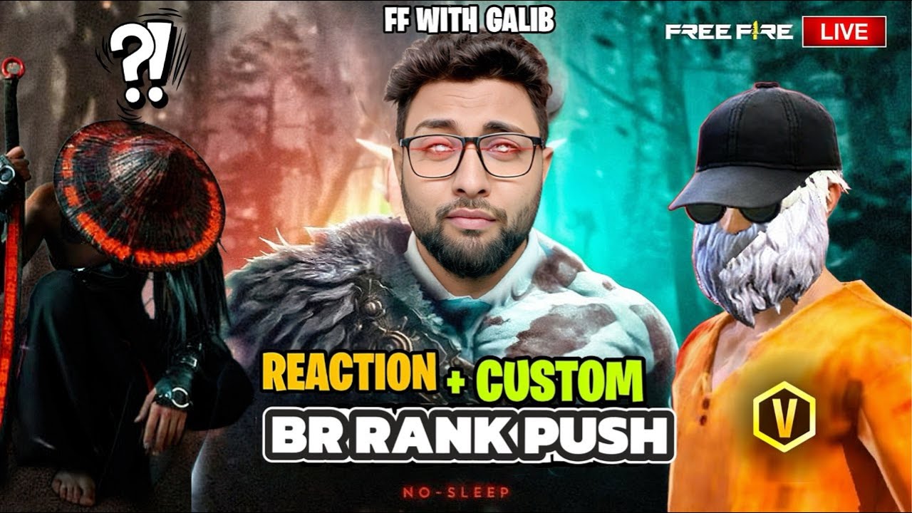 🔴 FREE FIRE LIVE – Rank Push to Heroic 😈 | Guild Test + Pro Reaction 🔥