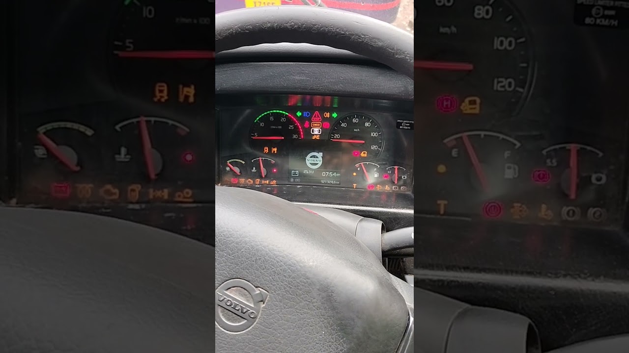 Volvo B7R Meter Instrument 😲#volvo #bus #viral #shorts