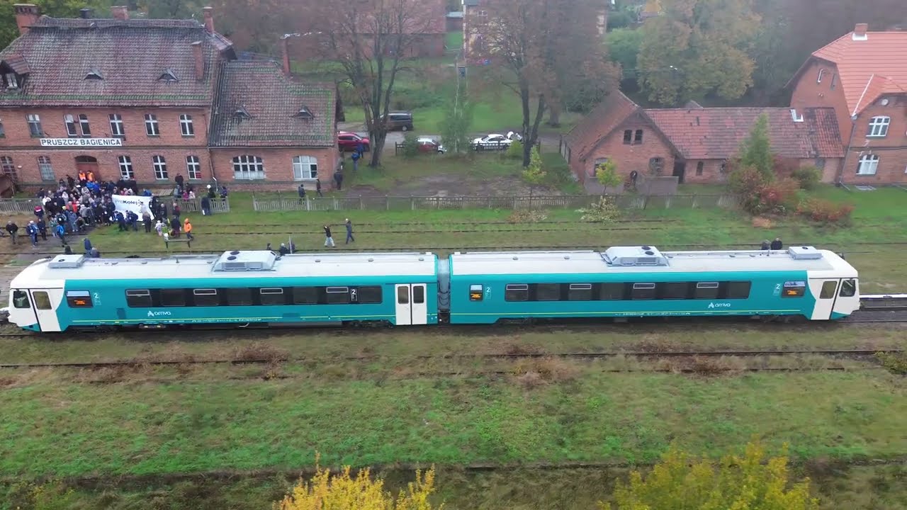 Po kilku latach w Pruszczu Bagienicy pojawił się pierwszy pociąg