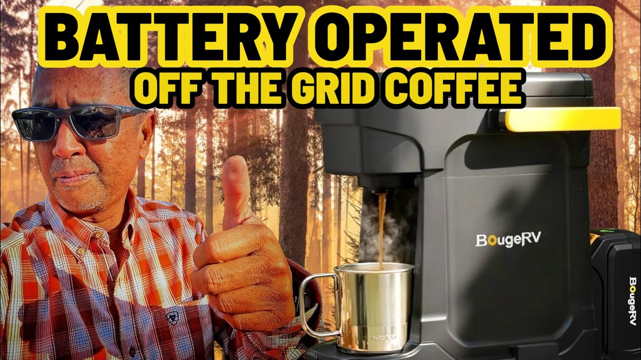 BougeRV Portable Coffee Maker - Battery Operated
