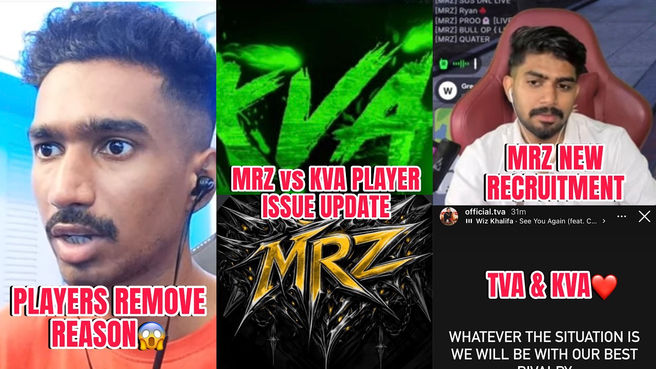 TVA & KVA❤️| Kaztro Reply Player Remove Reason | MRZ vs KVA Player issue | Sheikh | Gamers Talks
