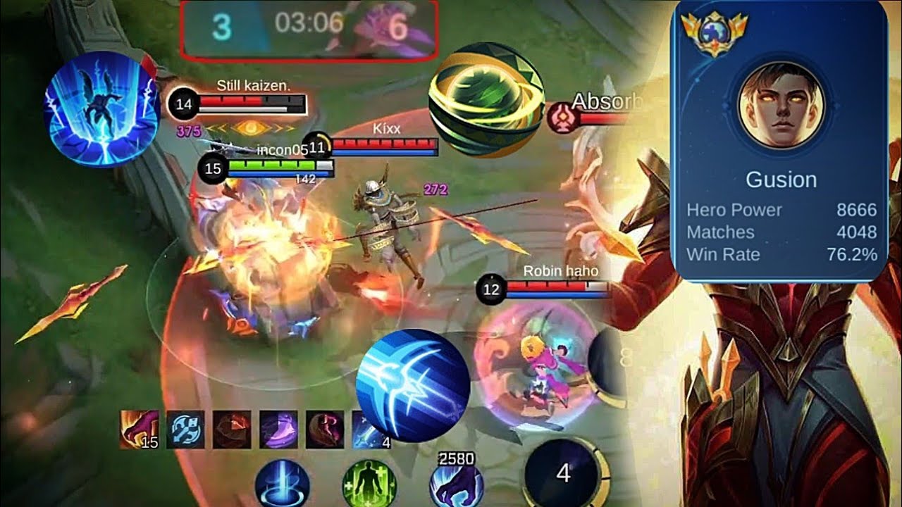 Use predictions to take control of the game with Gusion (only 5% can do)