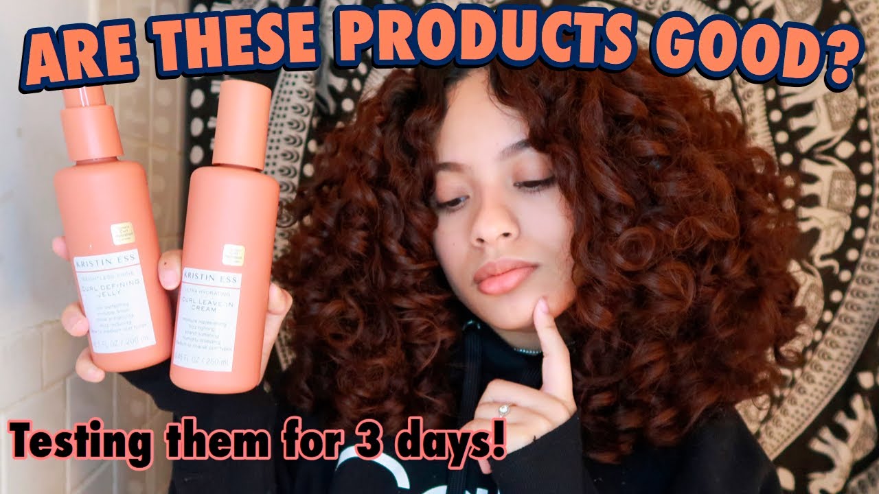 KRISTIN ESS CURLY HAIR LEAVE-IN CREAM + CURL DEFINING JELLY REVIEW