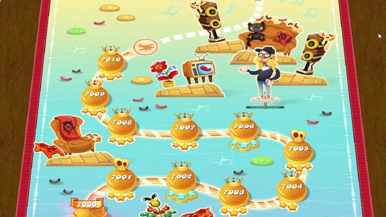 One Hour RELAXING MUSIC - All the way Candy Crush Saga