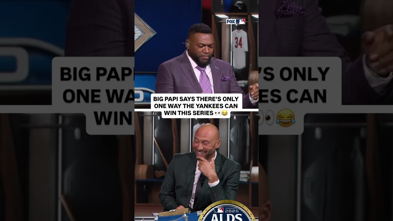 Big Papi's theory of how the Yankees can turn it around 🤣 #yankees #davidortiz #derekjeter #alds