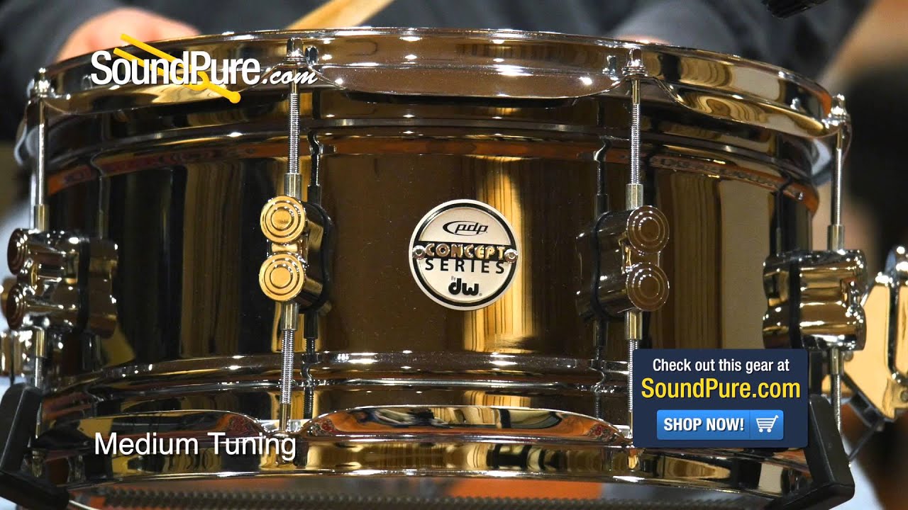 PDP 6.5x14 Concept Series Black Nickel Over Steel Snare - Quick n' Dirty