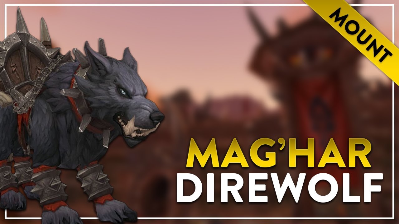Mag'har Direwolf Mount | World of Warcraft Battle for Azeroth!