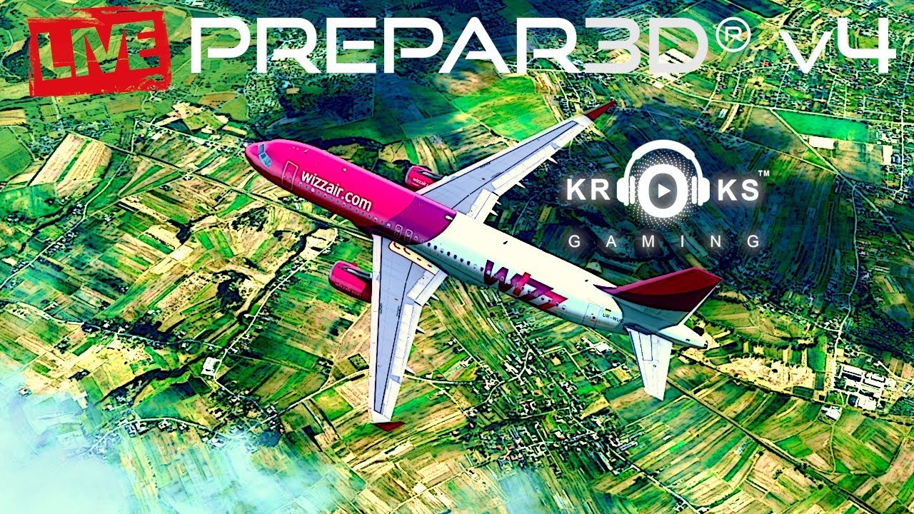 PREPAR3D | KRAK&Oacute;W - BELGRAD | #4 | AEROSOFT A320​ | LIVE | P3D V4.5 | LIVE PL