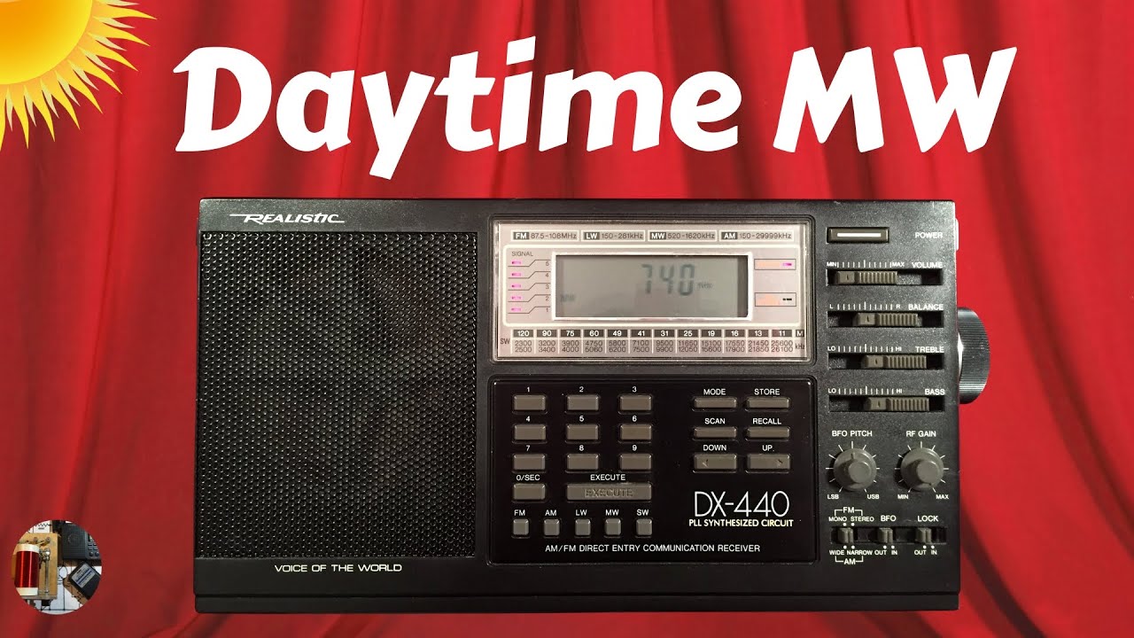 Realistic DX-440 Shortwave Radio Daytime MW
