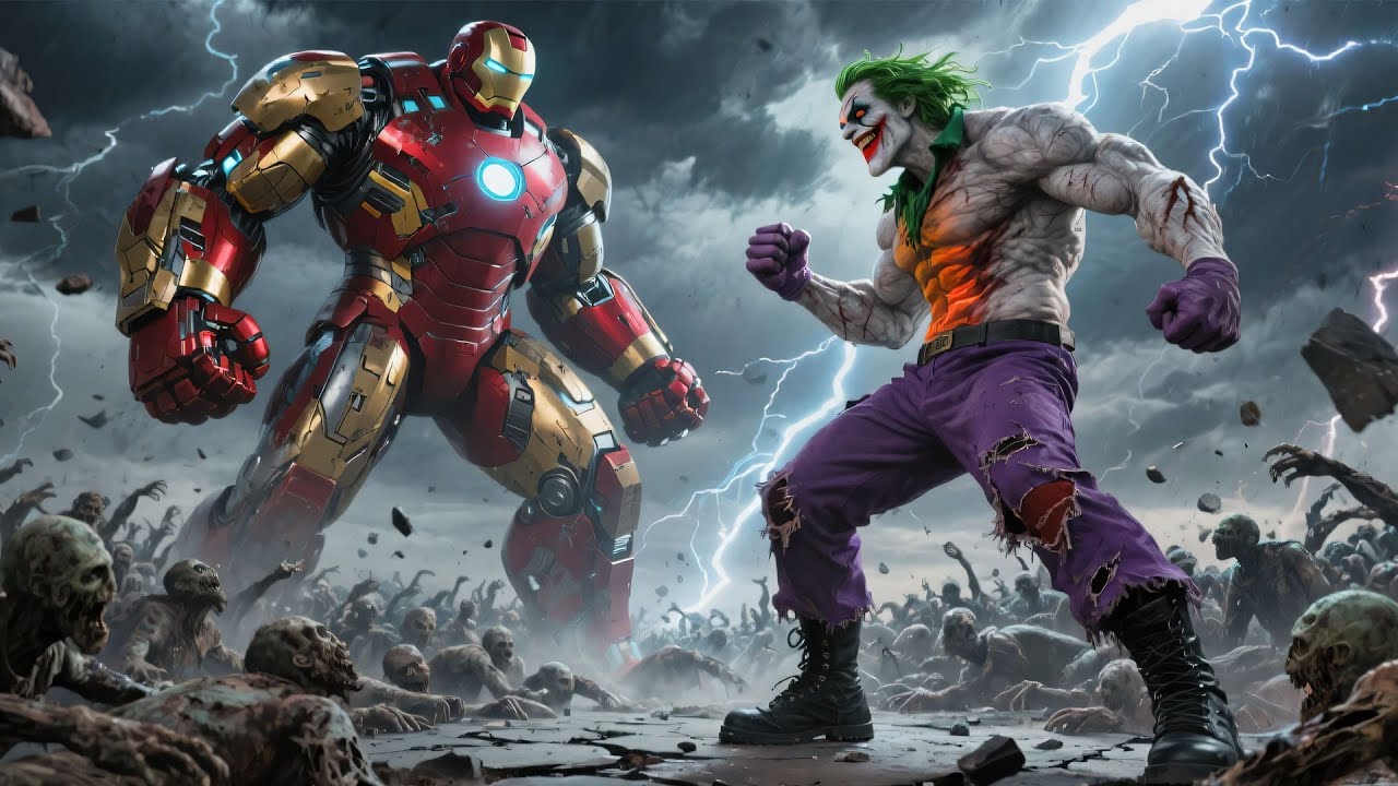 Hulkbuster vs Joker: The Undead Showdown Begins as Joker Leads a Zombie Army into a Brutal Face-Off