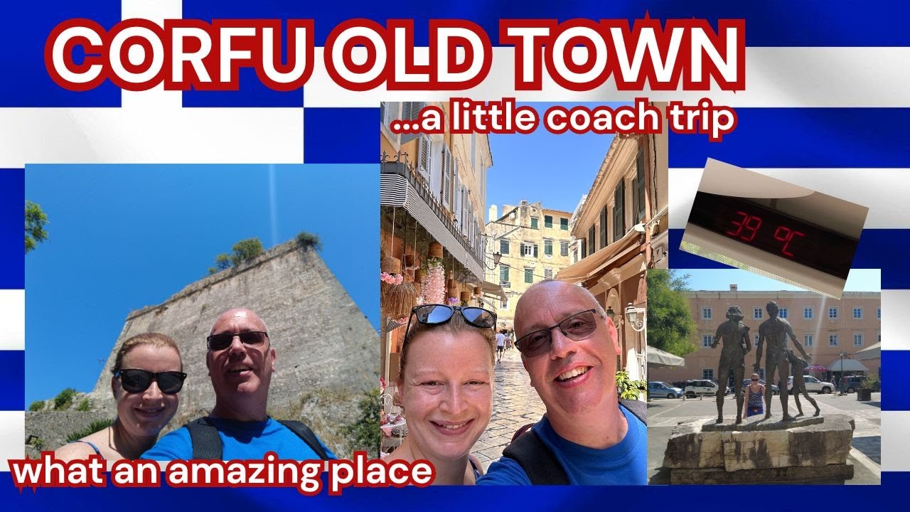 Coach trip to CORFU town, we weren't disappointed.  You gotta see it to believe it