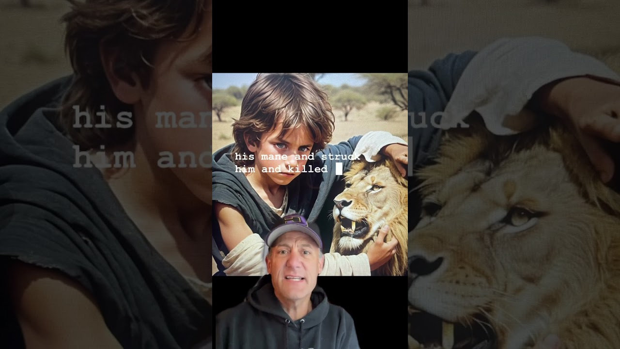 David Kills Lion With His Hands!!!🤯 #Bible #Scripture #God @joelnye2973