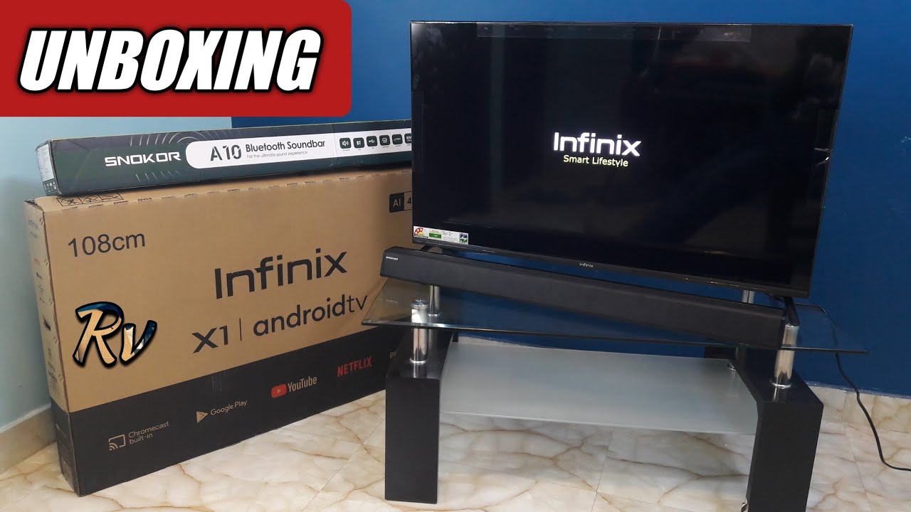 Infinix X1 Smart Android Tv & Snokor Soundbar - Unboxing