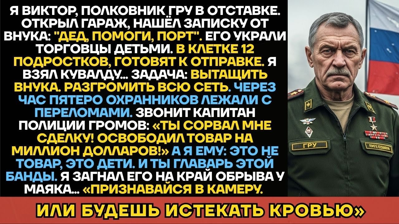Внук Пропал. Нашёл Записку В Гараже. Взял Кувалду И Пошёл В Порт. Капитан Полиции Оказался...