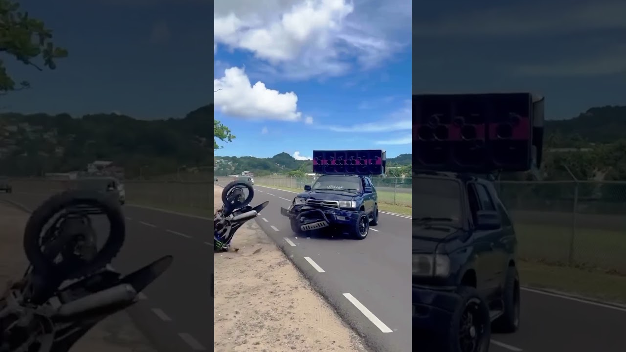 Auto de M&Uacute;SICA CHOCA contra Motociclista | Noticia Viral Accidente #NoticiasDelMomento #Viral #Moto