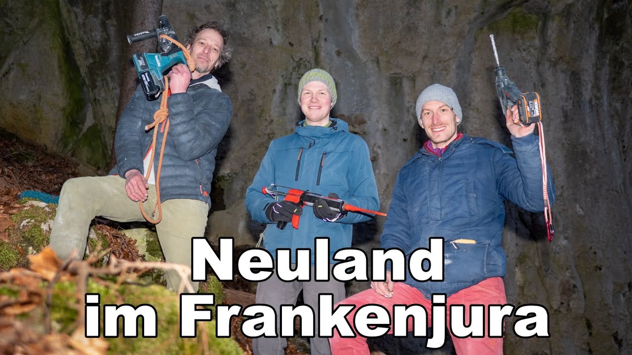 So entstehen Kletterrouten! Wir bohren einen komplett neuen Fels ein