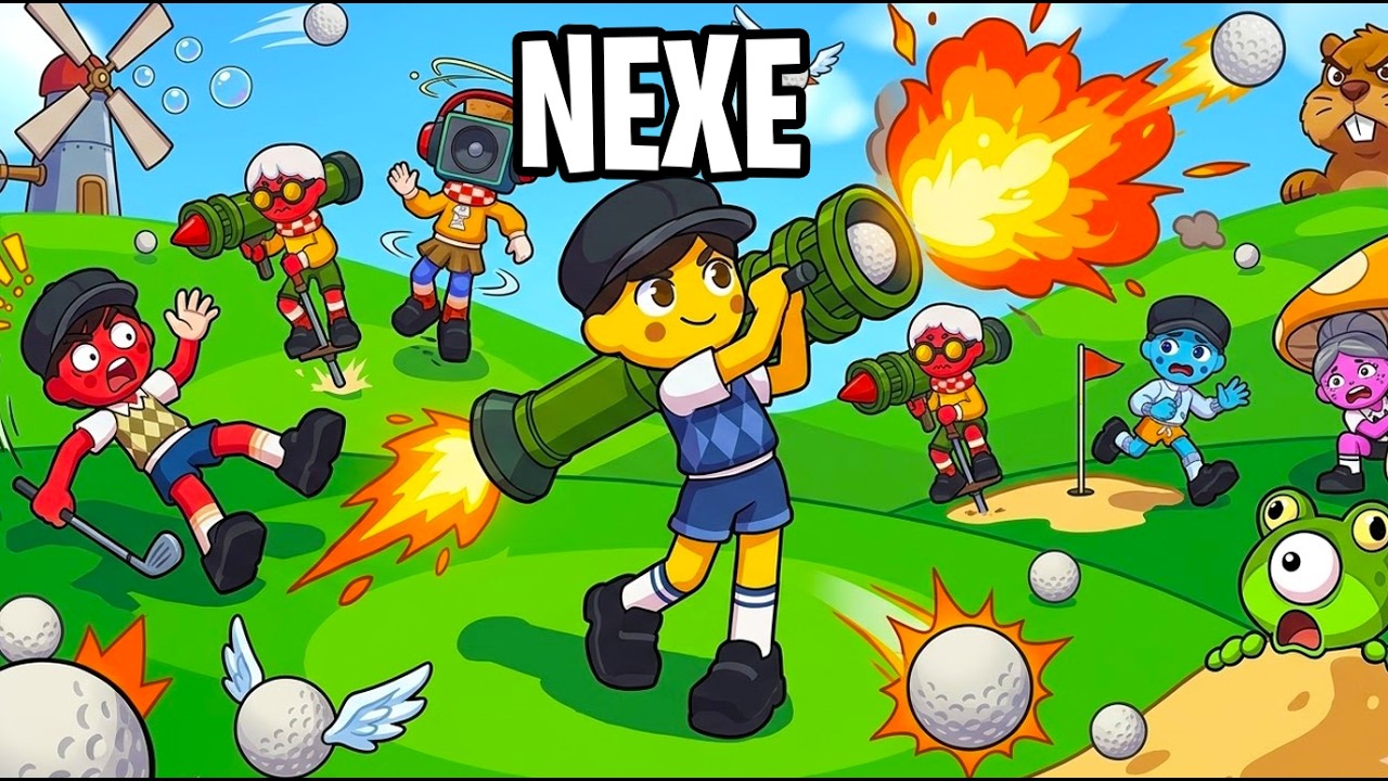 GRA W KTÓREJ NIE DA SIE NIE ZWYZYWAĆ KOLEGI | Super Battle Golf