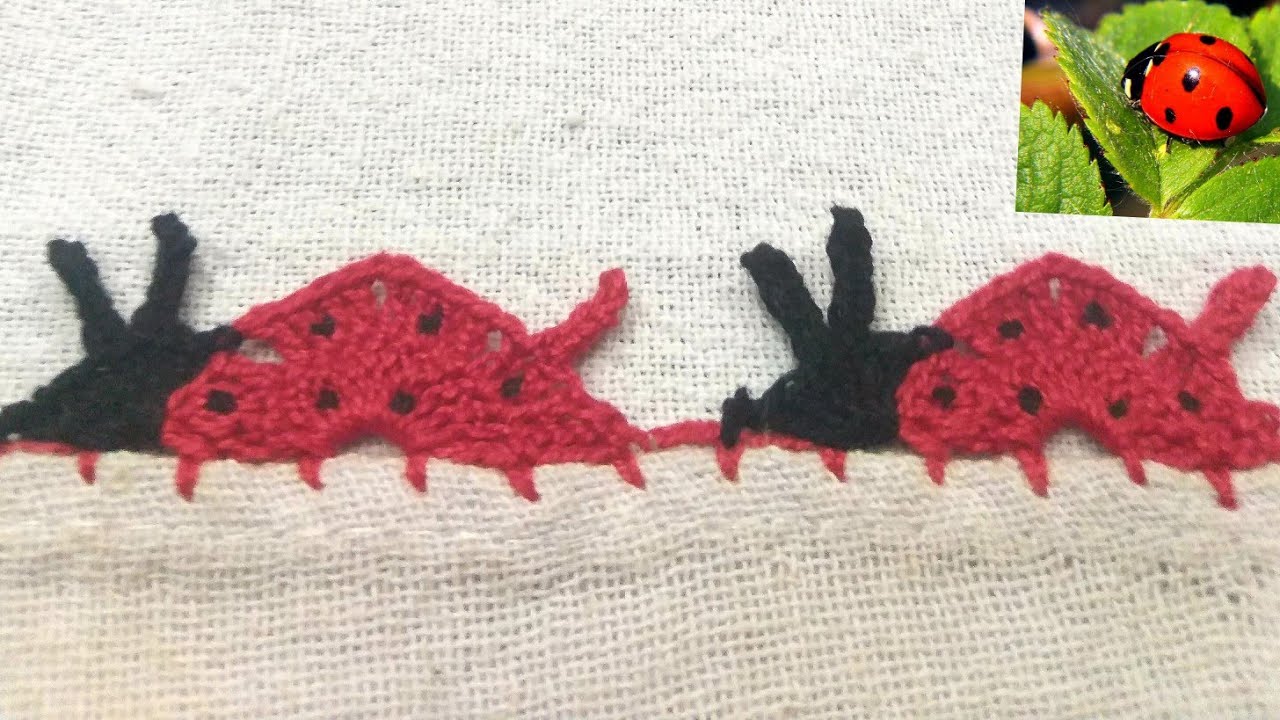 Joaninha 🐞🐞barradinho de crochê