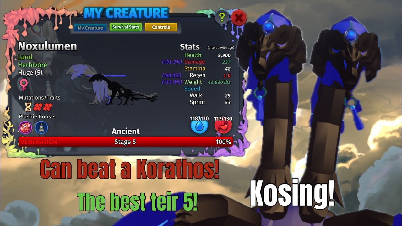 Noxulumens is the best teir 5! |stage 5| creatures of sonaria