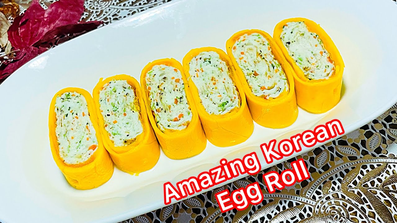 Attractive Korean Egg Roll Recipe ! How to Make Korean Egg Roll ! Gyeran Mari ! Korean egg roll 