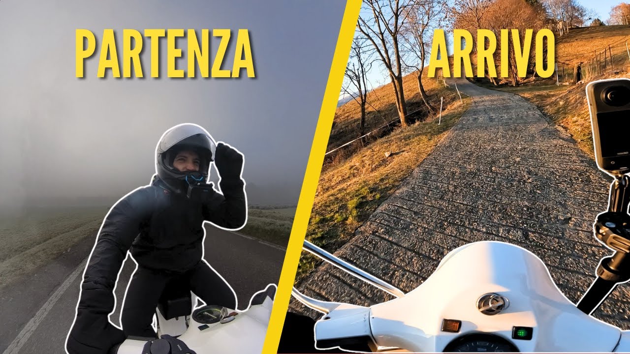 Partito nella nebbia, tornato nel fuoco 🔥 | Primo giro 2026 in Vespa PX al Monte Farno