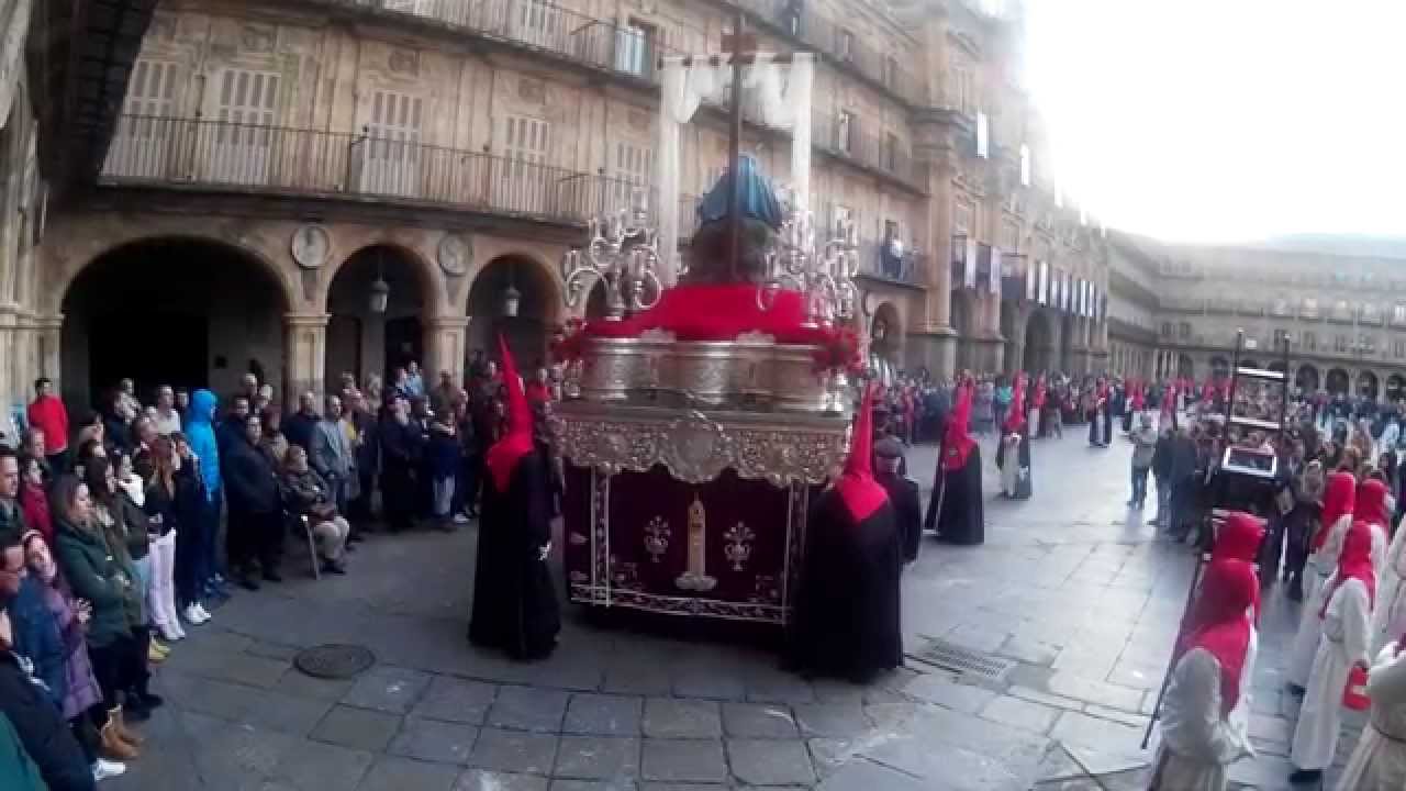 Paso de la Piedad por la Plaza Mayor de Salamanca 2015