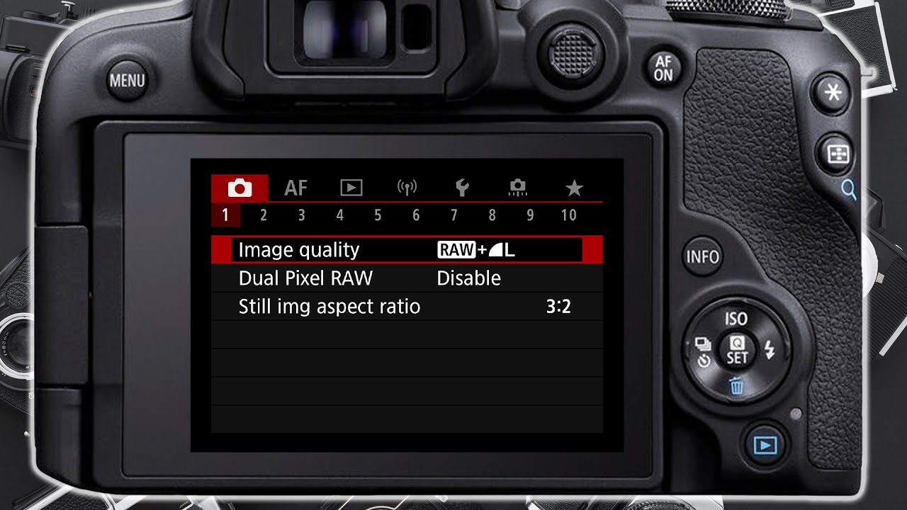 أفضل أعدادات التصوير فوتو أو فيديو Canon R10 Settings Video & Photo