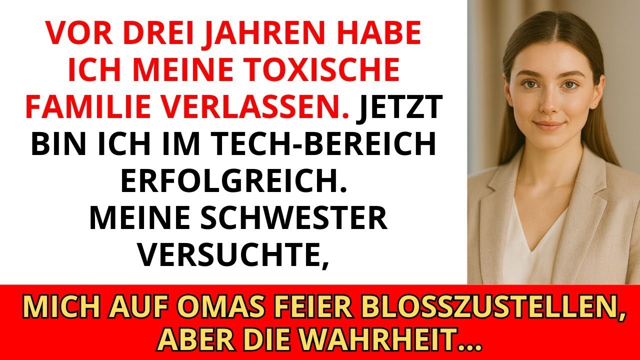 Vor drei Jahren verließ ich meine toxische Familie. Jetzt bin ich im Tech-Bereich erfolgreich...