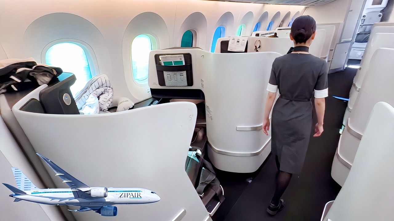 World's Cheapest Business Class - ZIPAIR Flight Review (Japan's Low-Cost Airline)