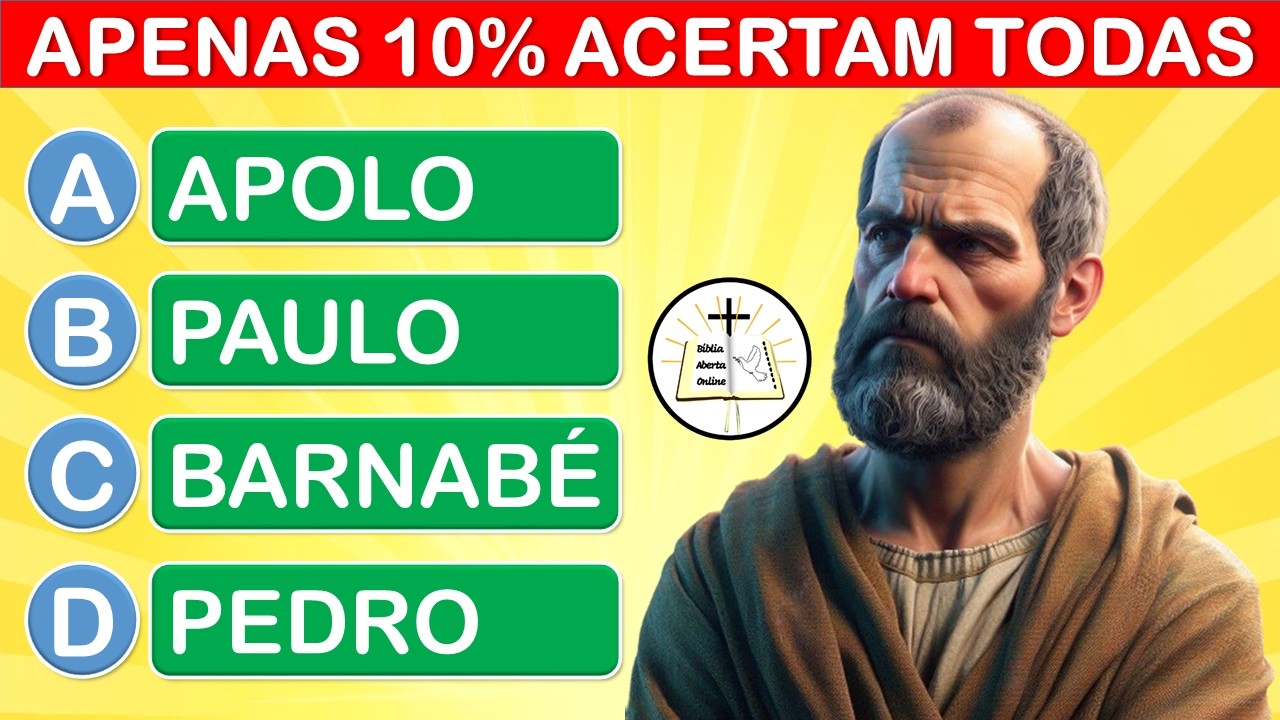 30 PERGUNTAS BÍBLICAS SOBRE O LIVRO DE ATOS DOS APÓSTOLOS - QUIZ BÍBLICO