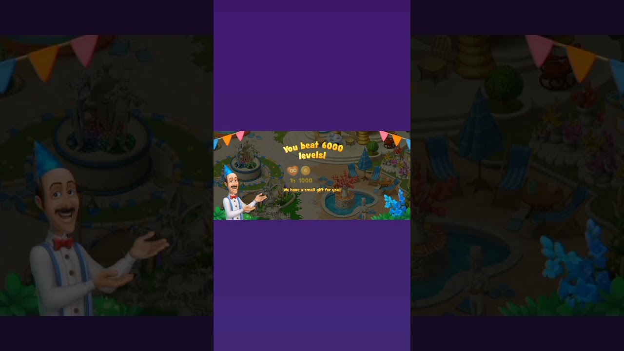 Completed 6000 levels in Gardenscapes and get rewards | Gardener | Events | walkthrough