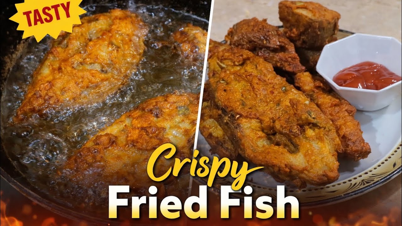 Fried Fish recipe “Crispy Golden Masala Fish Fry – Bahar Se Crunchy, Andar Se Juicy!” 🔥🌶️