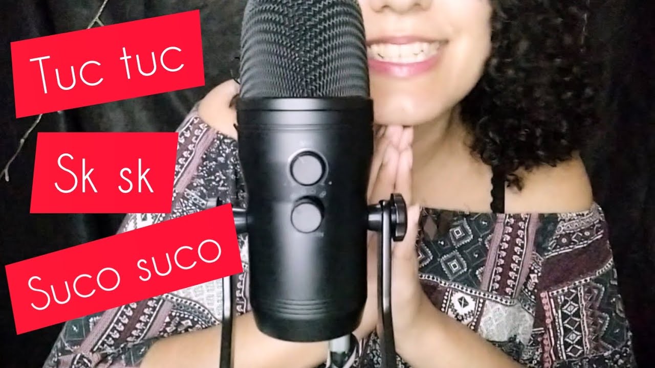 ASMR: SUCO SUCO, CÂMERA BRUSHING, SK SK, HAND MOVIMENTS, TUC TUC, SHHH. 🤤🎧🎙️