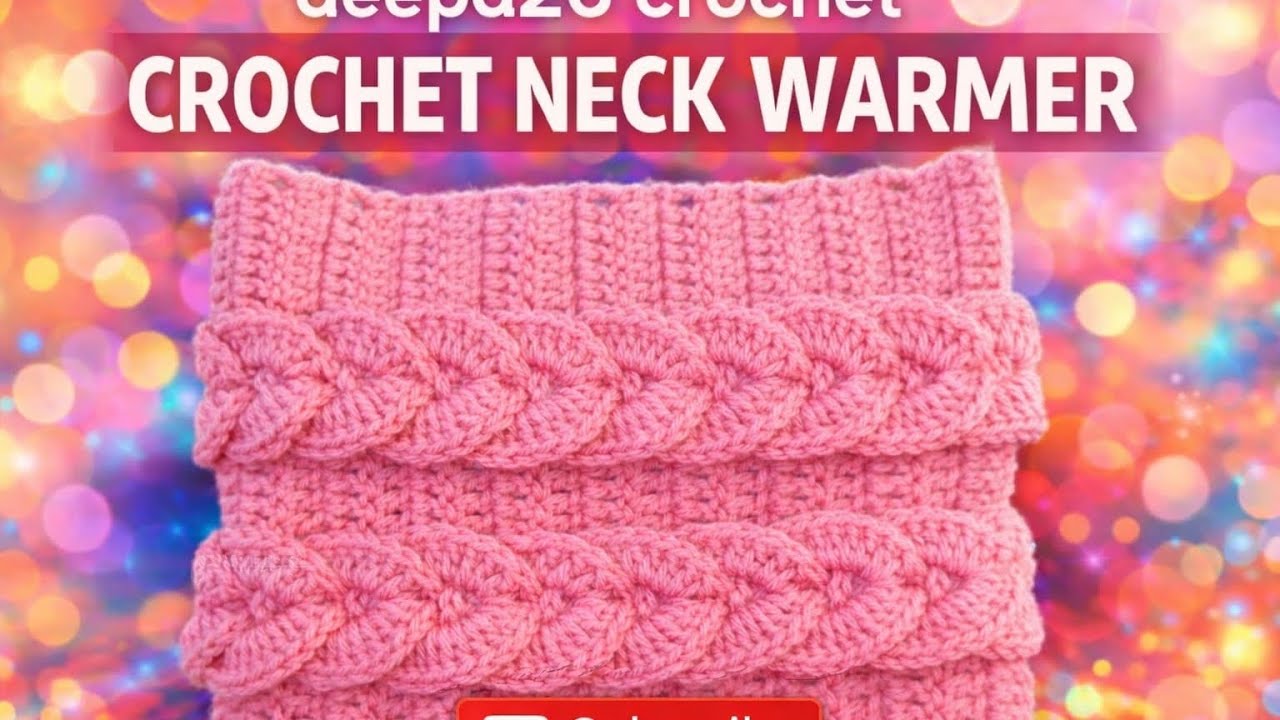 Crochet neck warmer