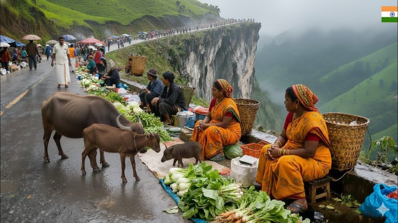 SECRET TRIBAL MARKET: Hidden Hill Station Life (India Part 2) 🇮🇳