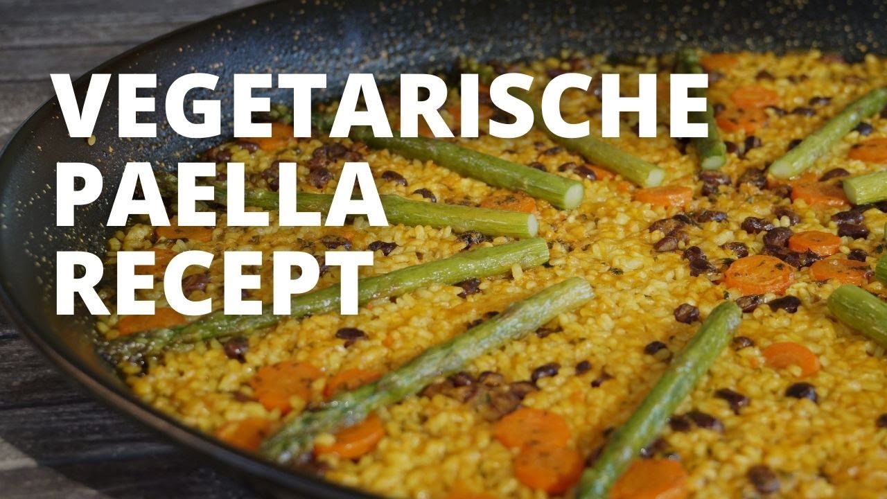 Vegetarische paella (vegan) recept | Paella maken zonder vlees of vis 🥘