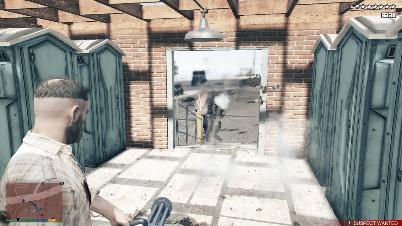 GTA V Hookies Bar Massacre + Six Star Wanted Level Escaped