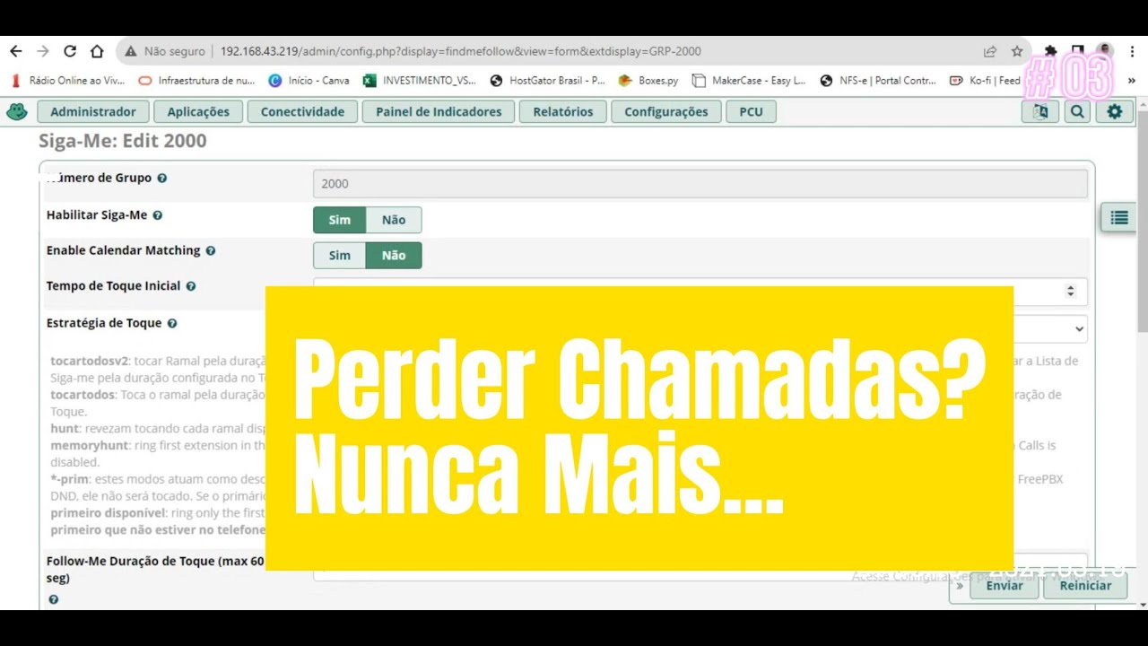 Ramais FreePBX: Como Habilitar e Configurar o Siga me