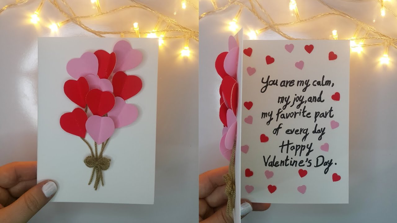 Romantic Handmade Card for Valentine’s Day❤️