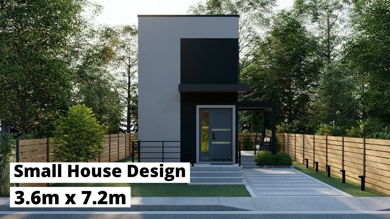 Small House Design 3.6m x 7.2m (12'x24'